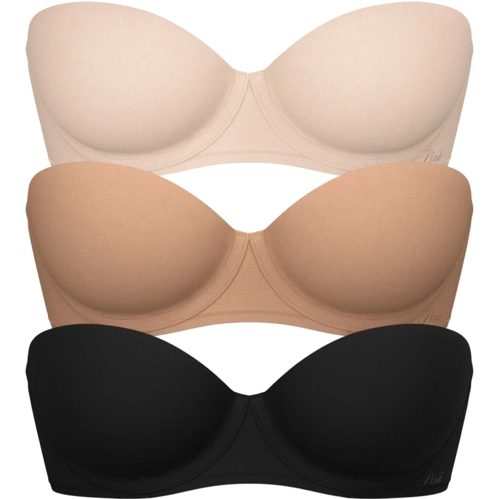 Victoria's Secret PINK Smooth Wear Everywhere Strapless Push Up Bra